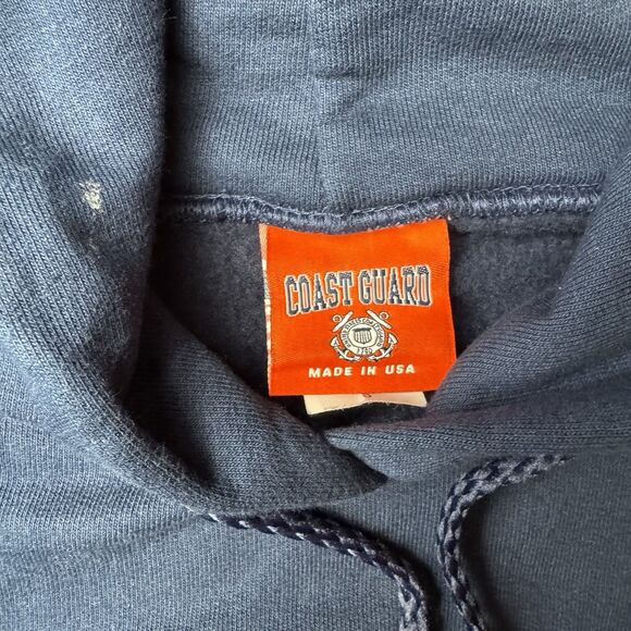The Cotton Exchange Other - Coast Guard Hoodie Sweatshirt Navy Blue Made Exclusively Small Made In USA
